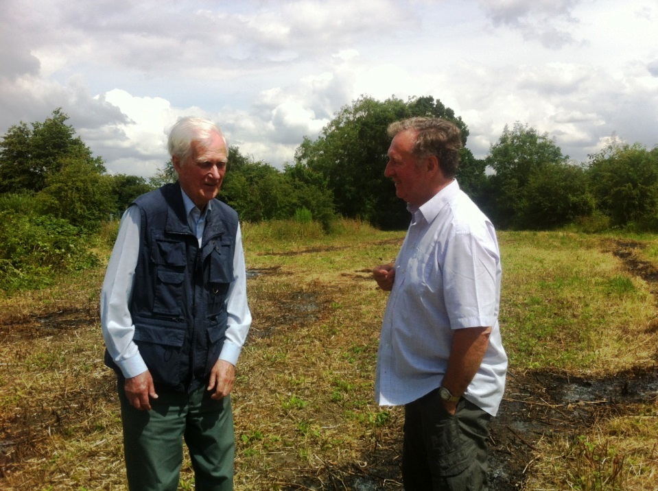 Farmer Anthony Wyatt supporting Operation Turtle Dove 