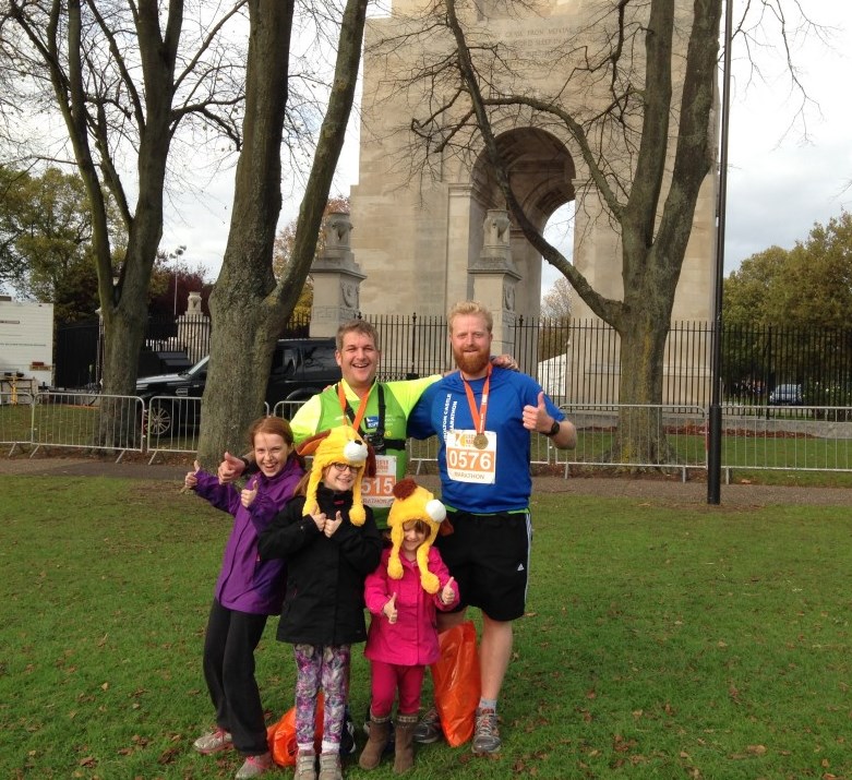 Tristan Reid with Jonny Rankin - Marathon Number 14